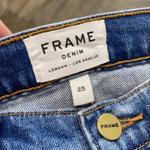 Frame denim Le Gargon jeans size 25 - Picture 7 of 10